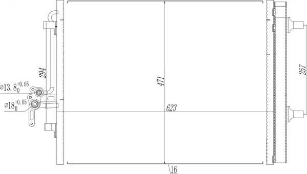 Condensador aire acondicionado Ford Mondeo IV