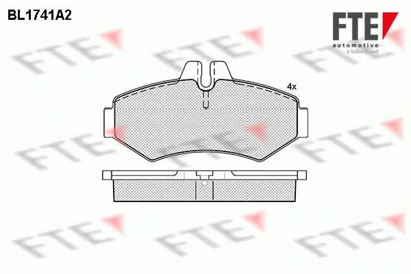 Pastillas de freno traseras 9010325 FTE