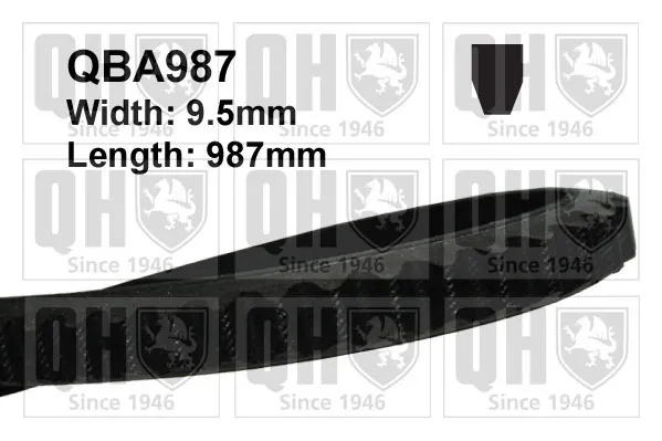 Correa de alternador QBA987 QUINTON HAZELL