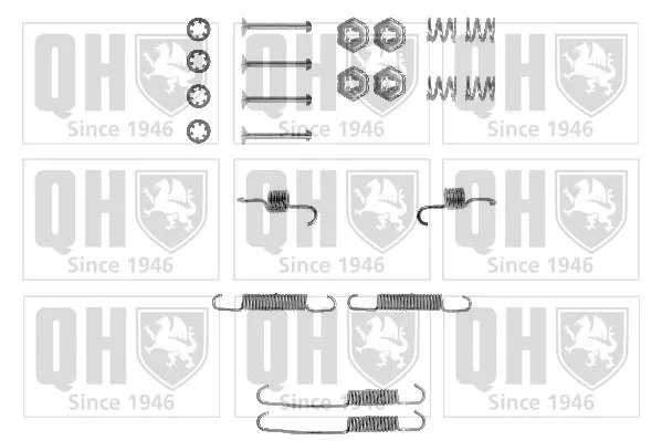 Kit de montaje de zapatas de freno traseras Ford Fiesta Mk3
