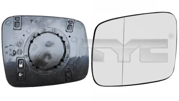 Cristal de espejo retrovisor exterior izquierdo 33701641 TYC