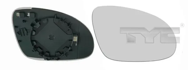 Cristal de espejo retrovisor derecho 33700931 TYC