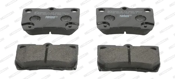 Pastillas de freno traseras FDB4001 Ferodo