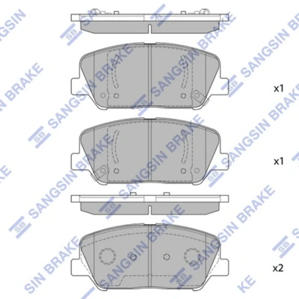 Pastillas de freno delanteras HI-Q SP1403