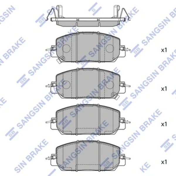 Pastillas de freno delanteras HI-Q SP4176