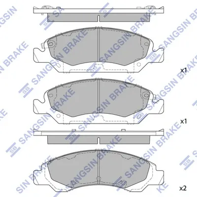 Pastillas de freno SP1561 Hi-q