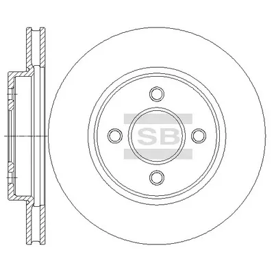 Disco de freno SD4253 Hi-q
