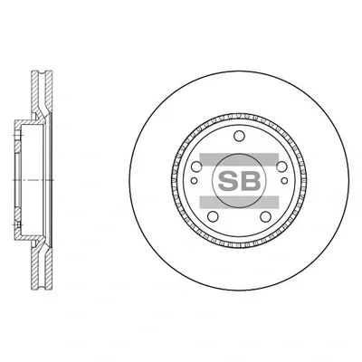Disco de freno SD1051 Hi-q