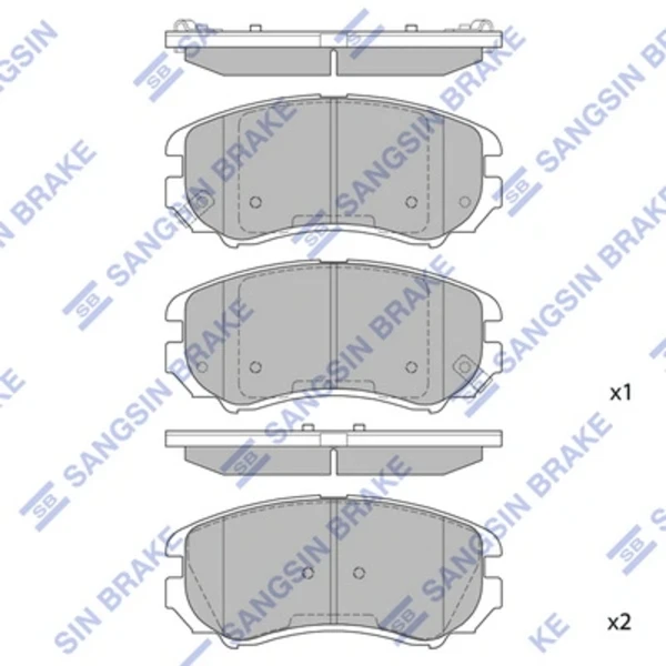 Pastillas de freno delanteras HI-Q SP1202