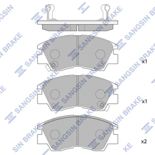 Pastillas de freno delanteras HI-Q SP1135