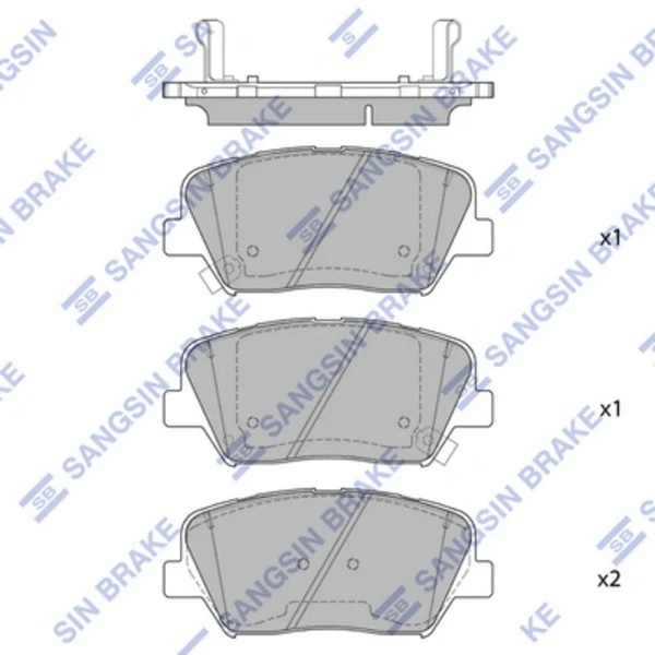 SP4227 Hi-q pastillas de freno delanteras