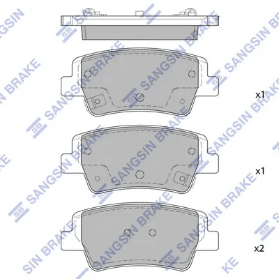 Pastillas de freno traseras Hyundai Elantra VII