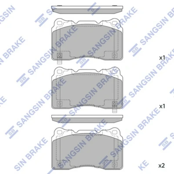 Pastillas de freno delanteras HI-Q SP2119