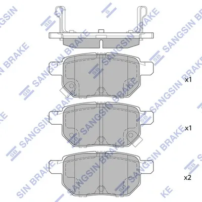 Pastillas de freno traseras SP2094 Hi-q