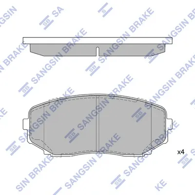 Pastillas de freno SP1603 Hi-q