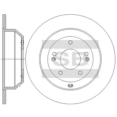 Disco de freno trasero KIA Sorento III