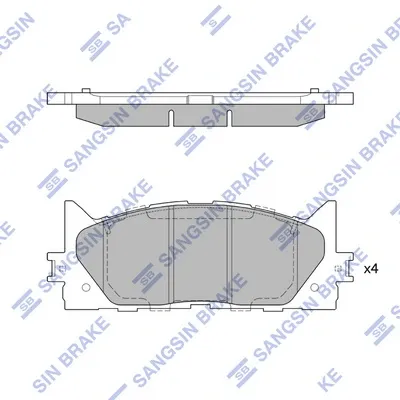 Pastillas de freno SP2080 Hi-q