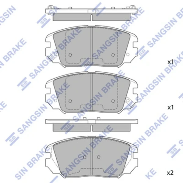 Pastillas de freno delanteras HI-Q SP1182