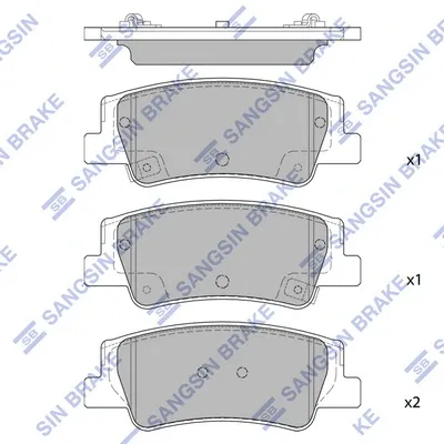 Pastillas de freno traseras Hyundai Sonata VIII