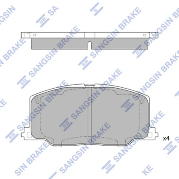 SP1436 Hi-q pastillas de freno delanteras