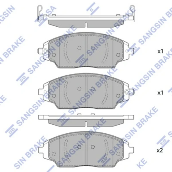 Pastillas de freno delanteras HI-Q SP1481