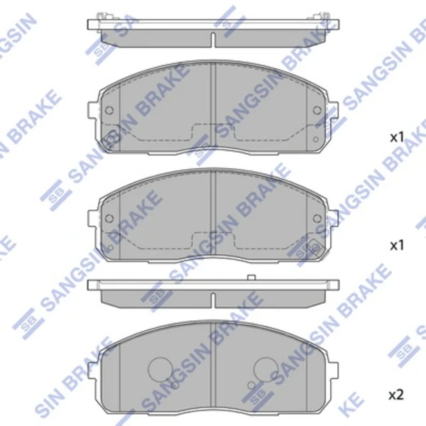 Pastillas de freno delanteras HI-Q SP1174