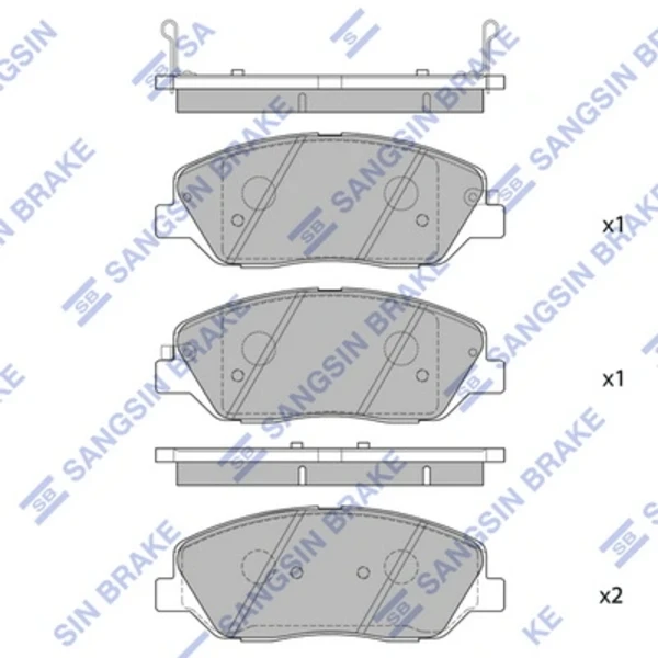 SP1246 Hi-q pastillas de freno delanteras