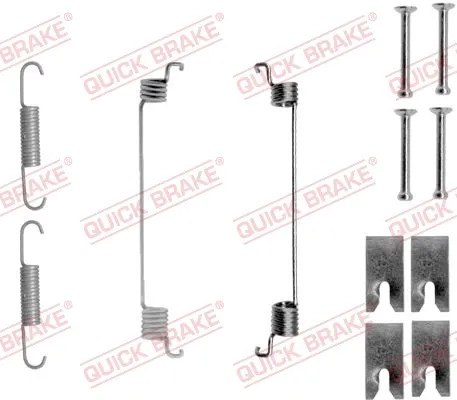 Muelle de presión de las zapatas de freno traseras 1050866 Quick Brake