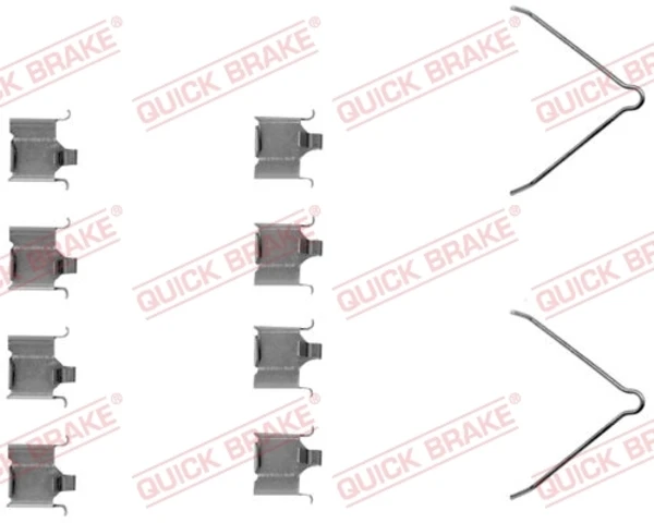 Juego de reparación, pastillas de frenos QUICK BRAKE 1091166