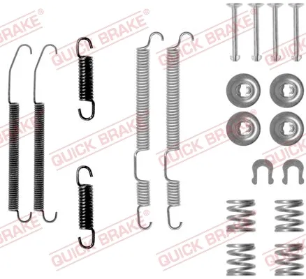 Kit de montaje de zapatas de freno traseras 1050760 Quick Brake