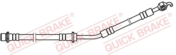 Latiguillos de freno delantero izquierdo 50750 Quick Brake