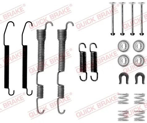 Kit de montaje de zapatas de freno traseras Mitsubishi Colt III