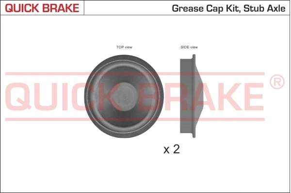 9828K Quick Brake tapa de buje de llanta