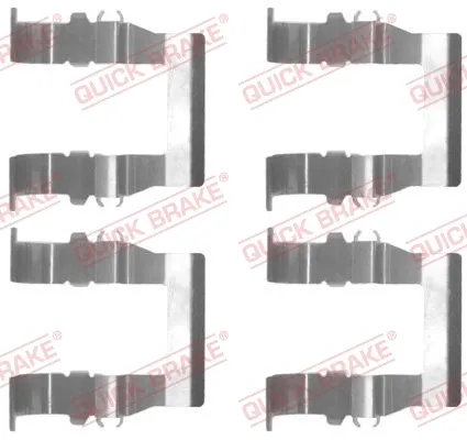 Juego de resortes de sujeción de pastillas de freno delanteras 1091194 Quick Brake