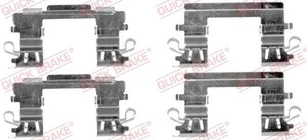 Juego de resortes de sujeción de pastillas de freno delanteras 1091757 Quick Brake