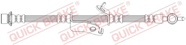 Latiguillos de freno delantero izquierdo 50730 Quick Brake