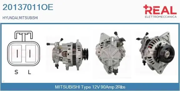 Alternador 20137011OE Real
