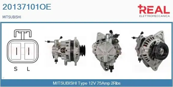 Alternador 20137101OE Real
