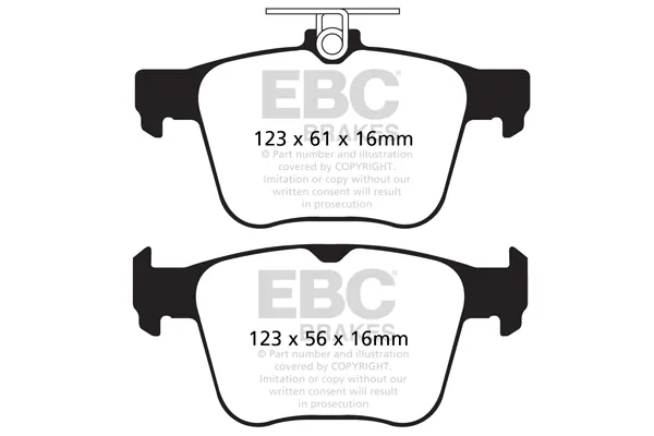 Pastillas de freno traseras DP42173R EBC Brakes