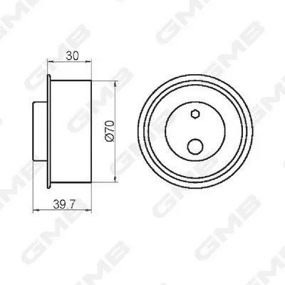 Rodillo, cadena de distribución KIA Carens 1 FJ