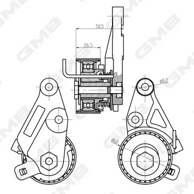 Tensor, correa de distribucion GTB0410 GMB