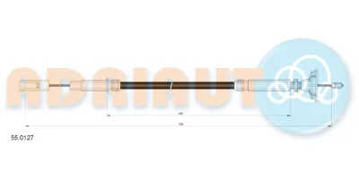 Cable de embrague ADRIAUTO 550127