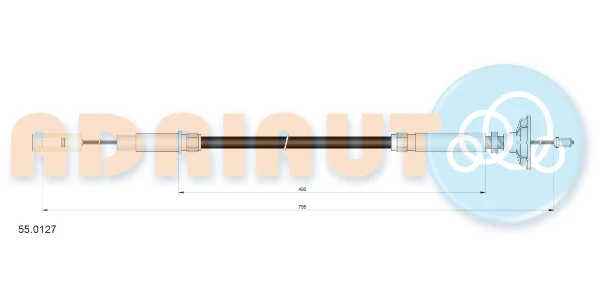 Cable de embrague ADRIAUTO 550127