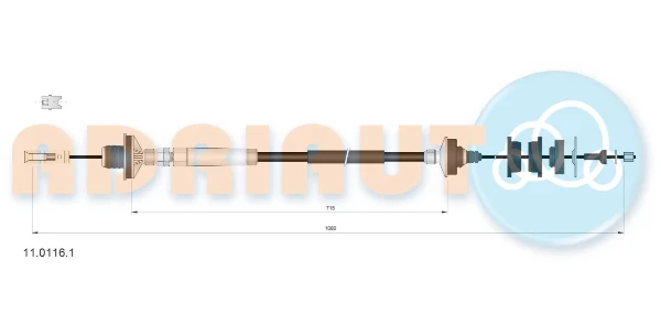 Cable de embrague ADRIAUTO 1101161