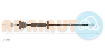 Cable del velocímetro ADRIAUTO 271505