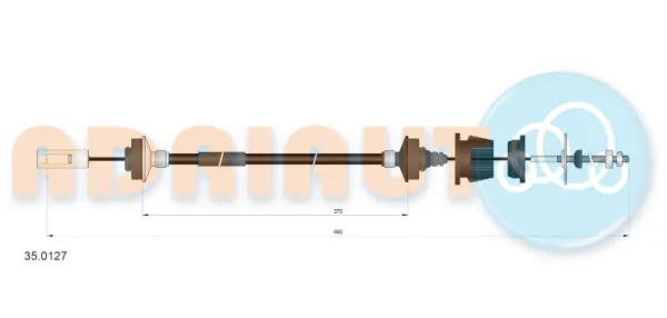 Cable de embrague 350127 Adriauto