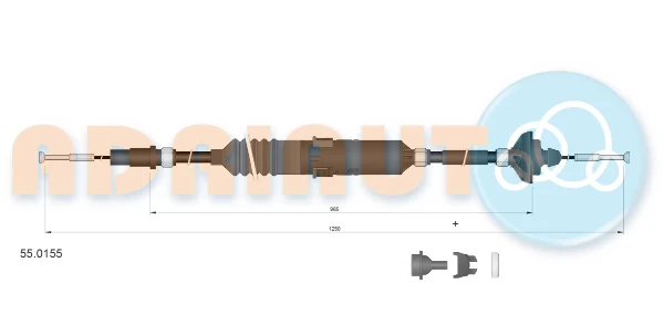 Cable de embrague ADRIAUTO 550155