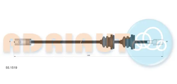 Cable velocímetro 551519 Adriauto