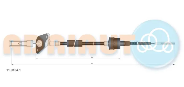Cable de embrague 1101341 Adriauto