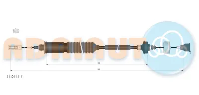 Cable de embrague ADRIAUTO 1101411
